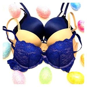 Victoria’s Secret 3 bra bundle 34B